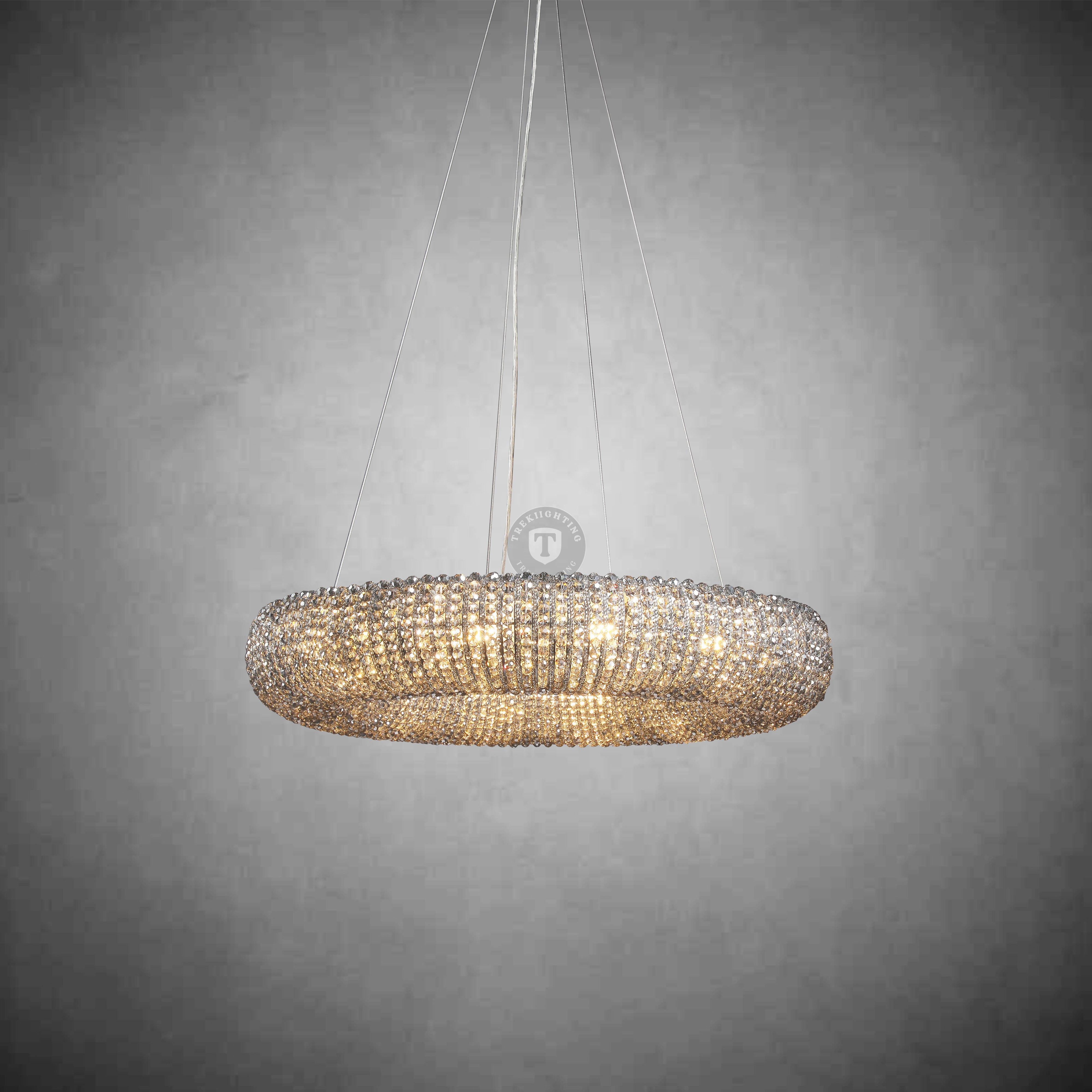 Patrick Clear Round Chandelier