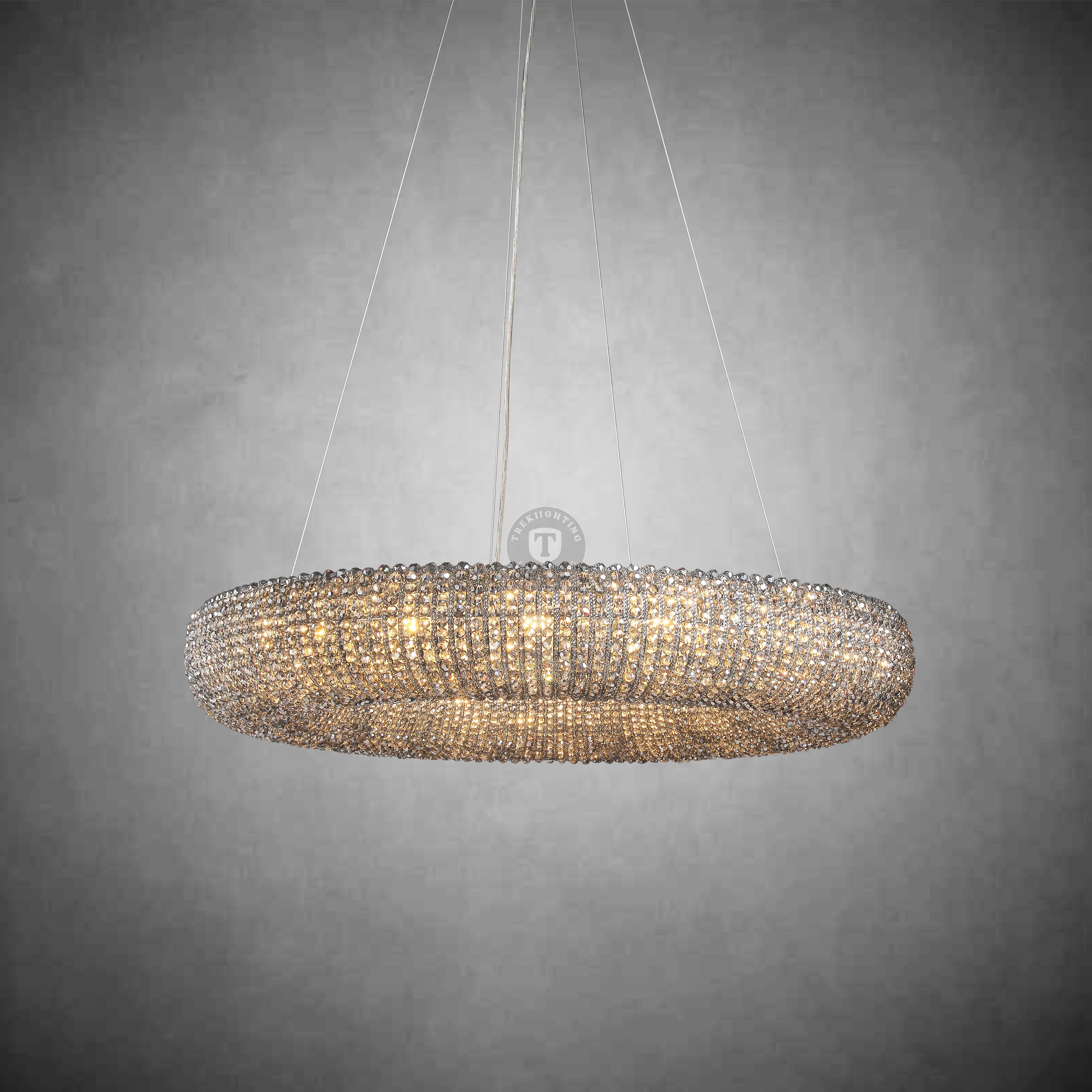 Patrick Clear Round Chandelier