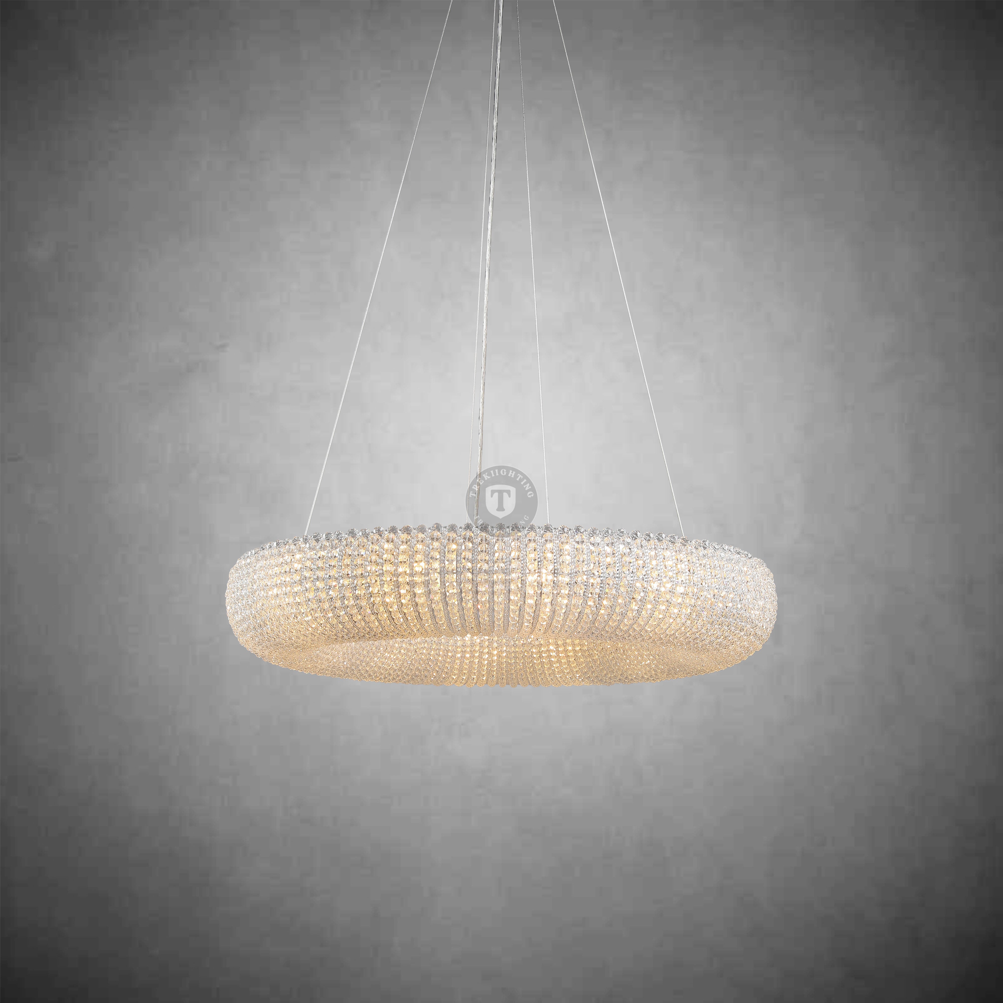 Patrick Clear Round Chandelier