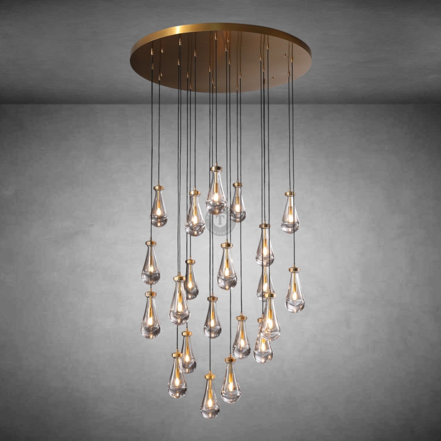 Raindrop Round Chandelier