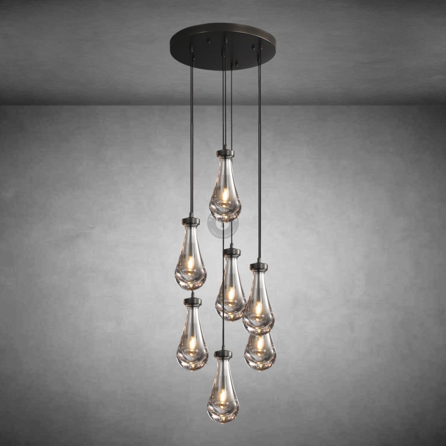 Raindrop Round Chandelier
