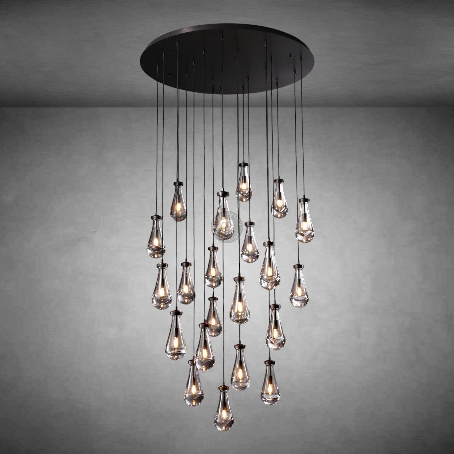 Raindrop Round Chandelier