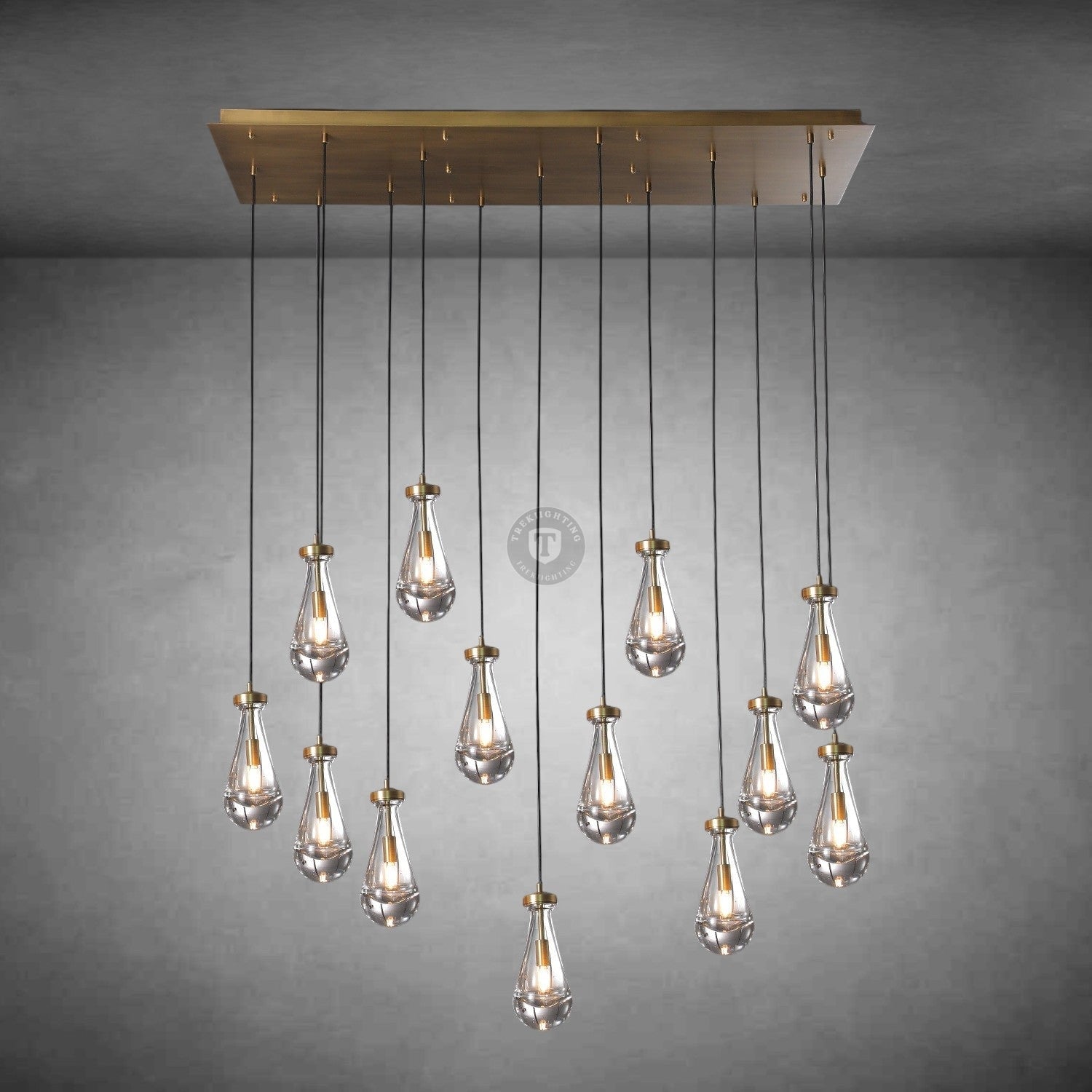 Raindrop Rectangular Chandelier