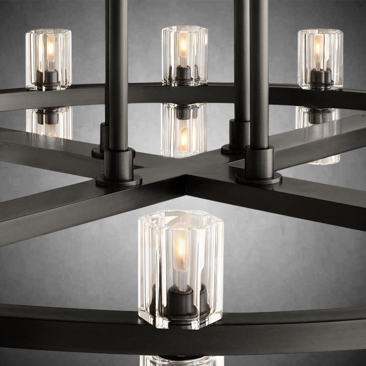 Reger Round Two-Tier Chandelier