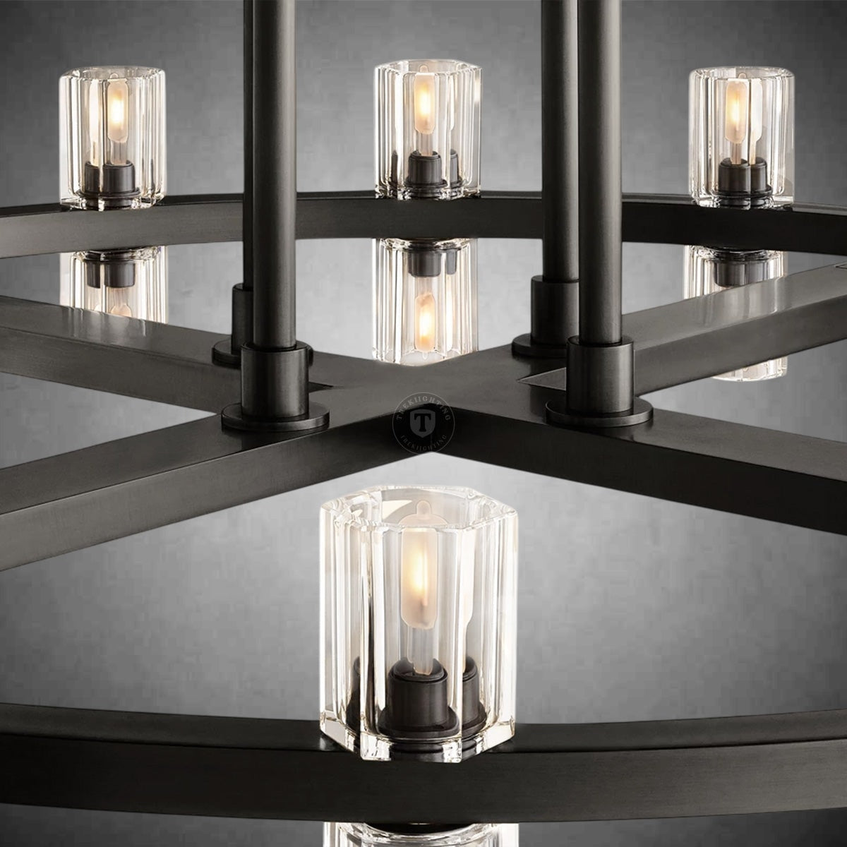 Reger Round Two-Tier Chandelier