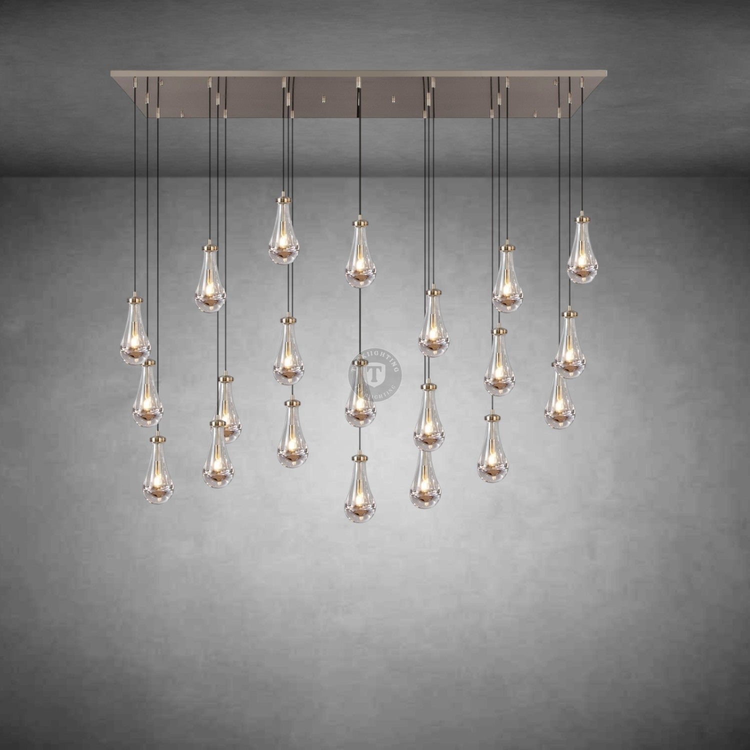Raindrop Rectangular Chandelier