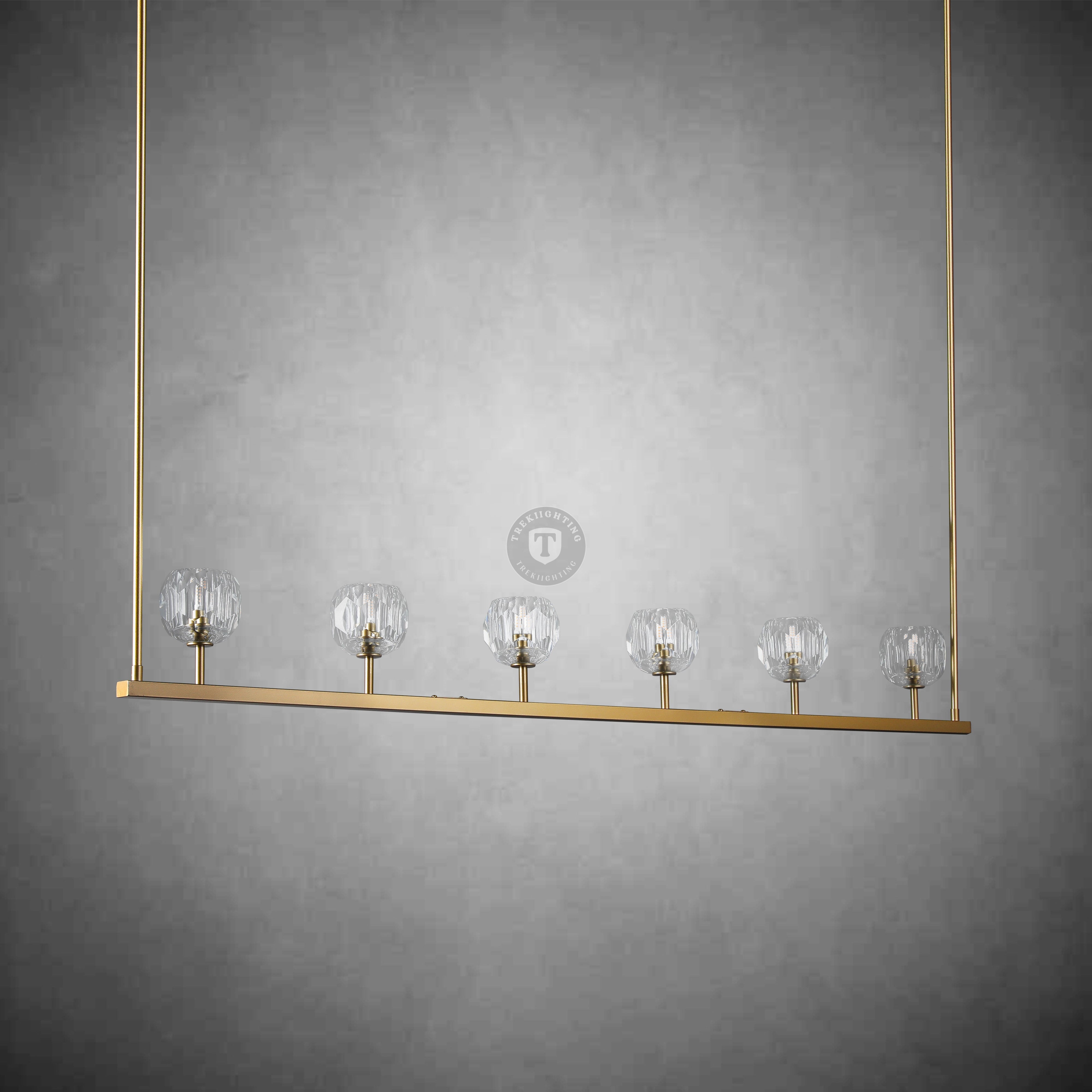 Boulo De Glass Linear Chandelier