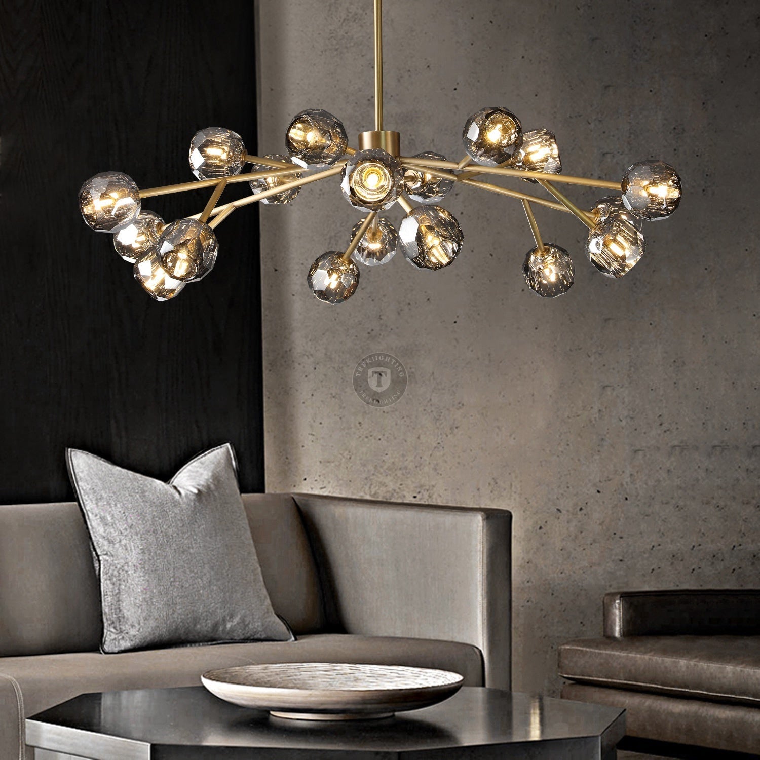 Boulo De Cristal Glass Round Chandelier