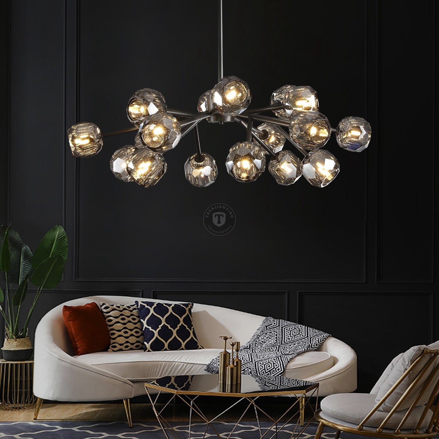 Boulo De Cristal Glass Round Chandelier