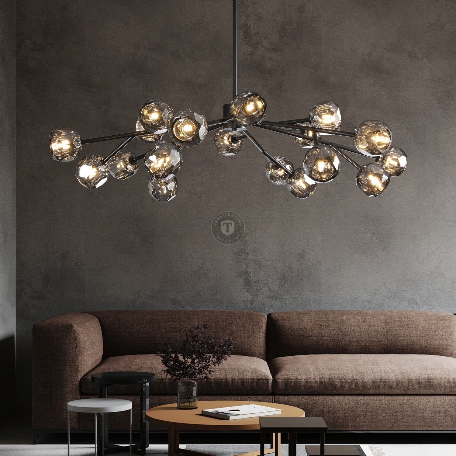Boulo De Cristal Glass Round Chandelier