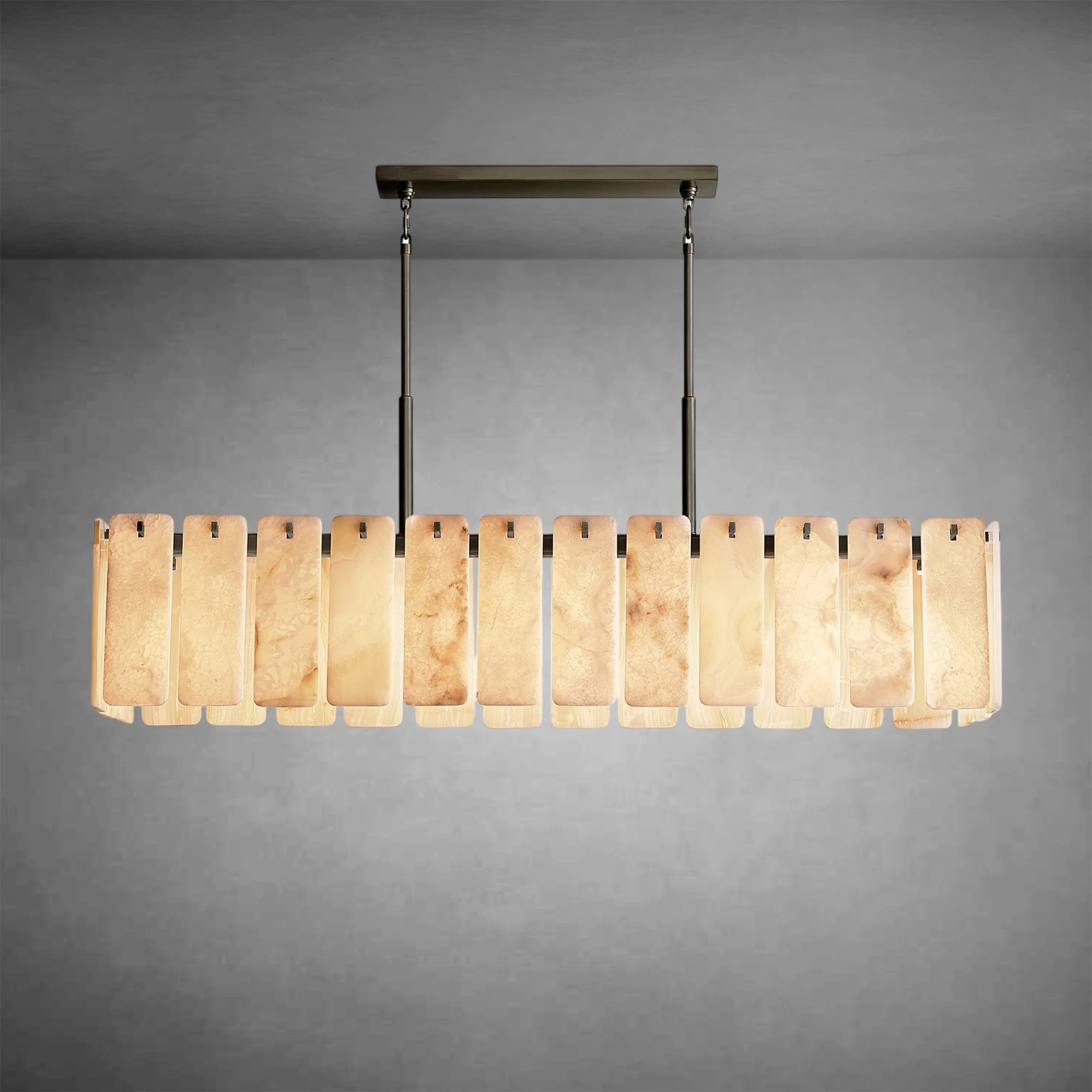 Calamette Onyx Rectangular Chandelier