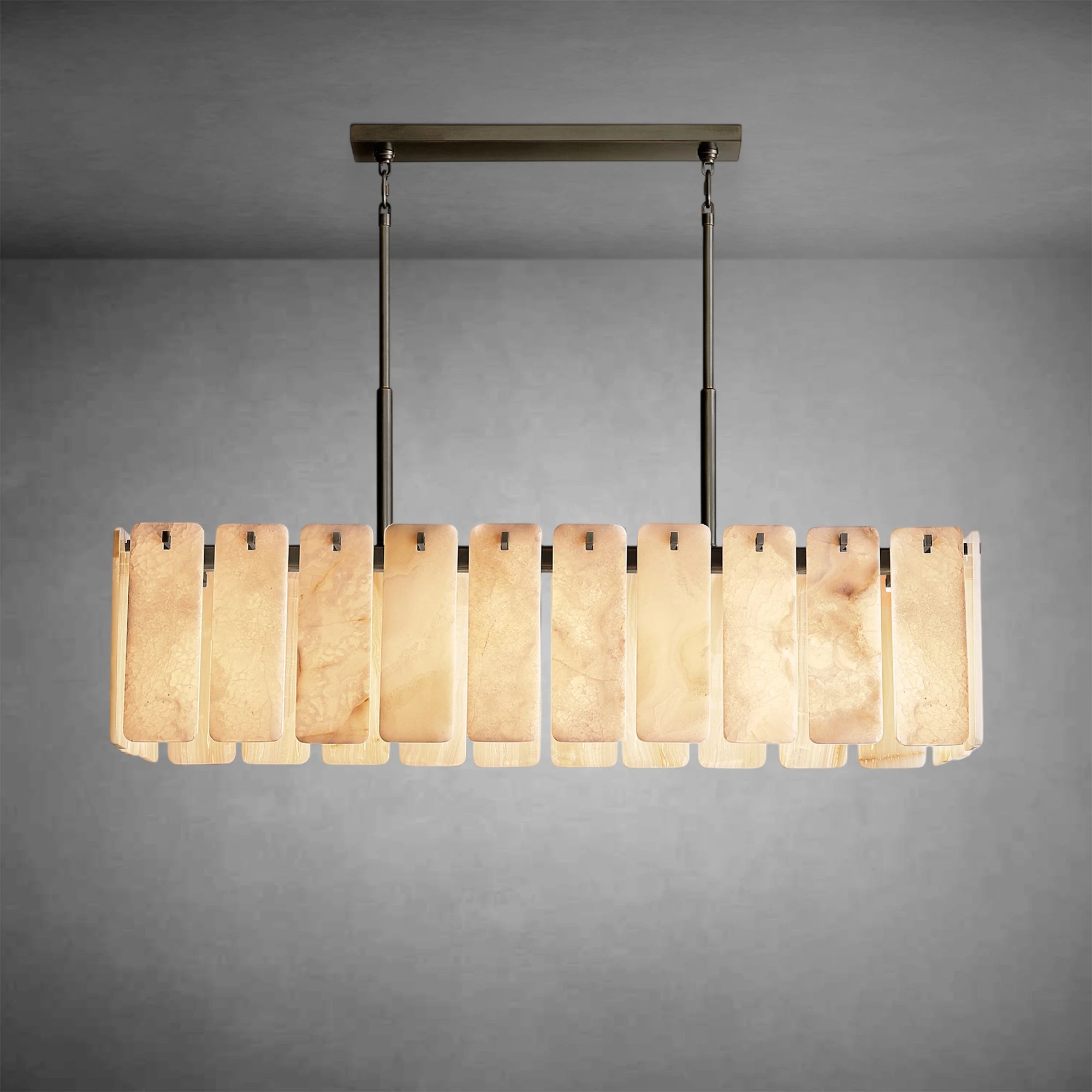 Calamette Onyx Rectangular Chandelier