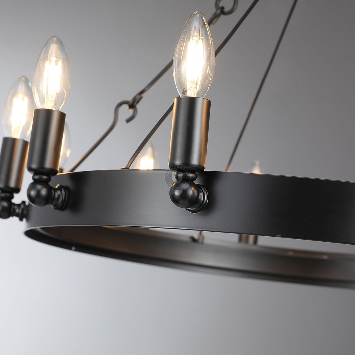 Dania Vintage Candelabra Round Chandelier