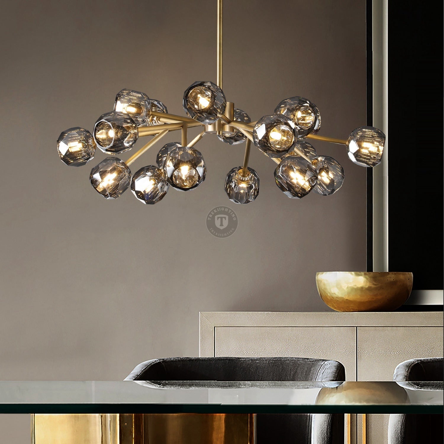 Boulo De Cristal Glass Round Chandelier