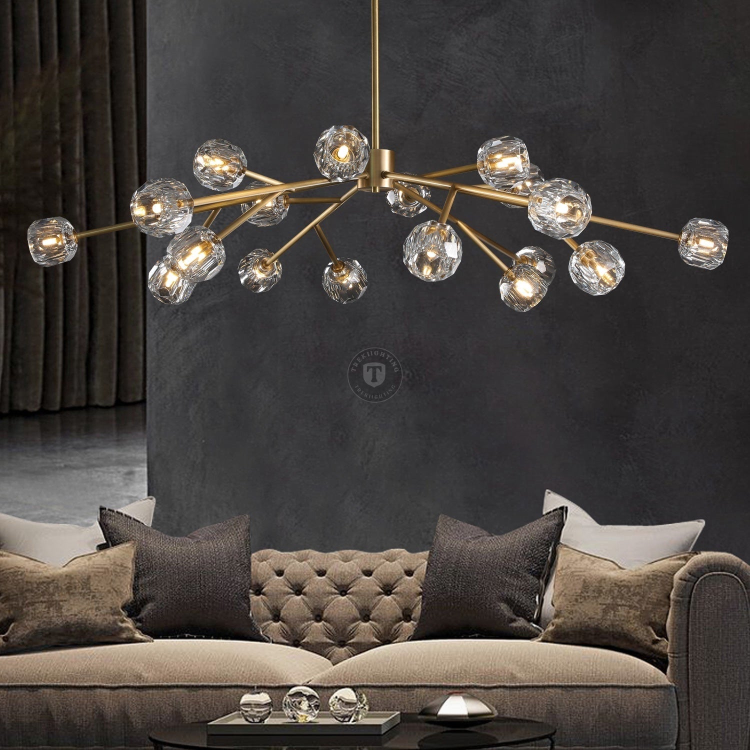 Boulo De Cristal Glass Round Chandelier