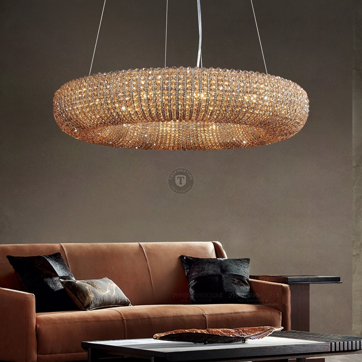Patrick Clear Round Chandelier