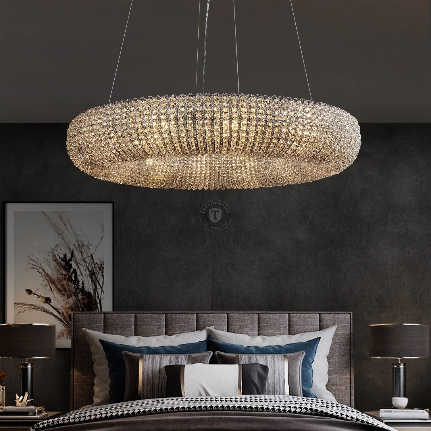Patrick Clear Round Chandelier