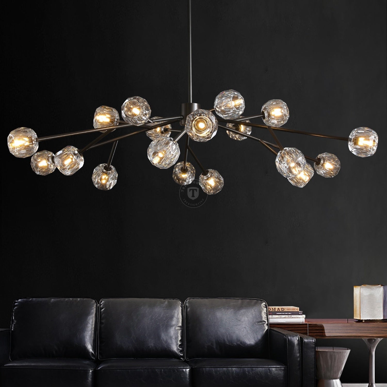 Boulo De Cristal Glass Round Chandelier
