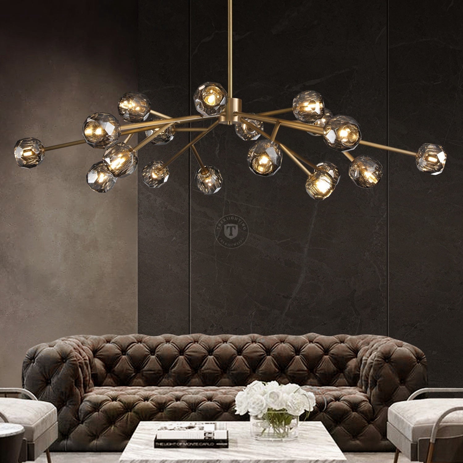 Boulo De Cristal Glass Round Chandelier
