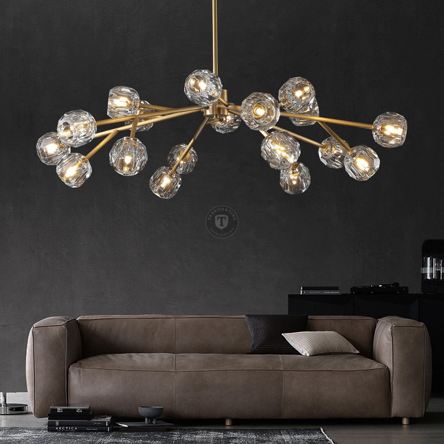 Boulo De Cristal Glass Round Chandelier
