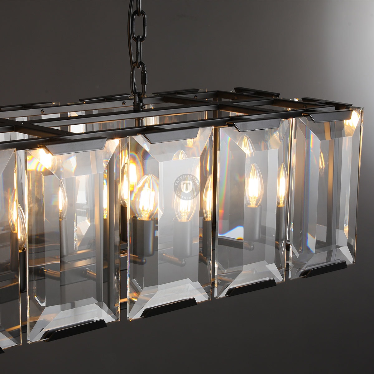 Harley Crystal Rectangular Chandelier