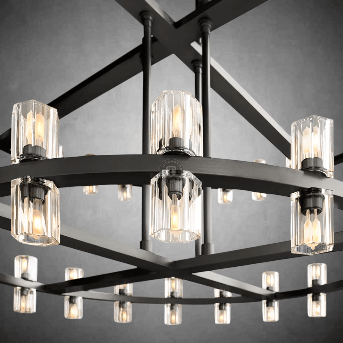 Reger Round Two-Tier Chandelier