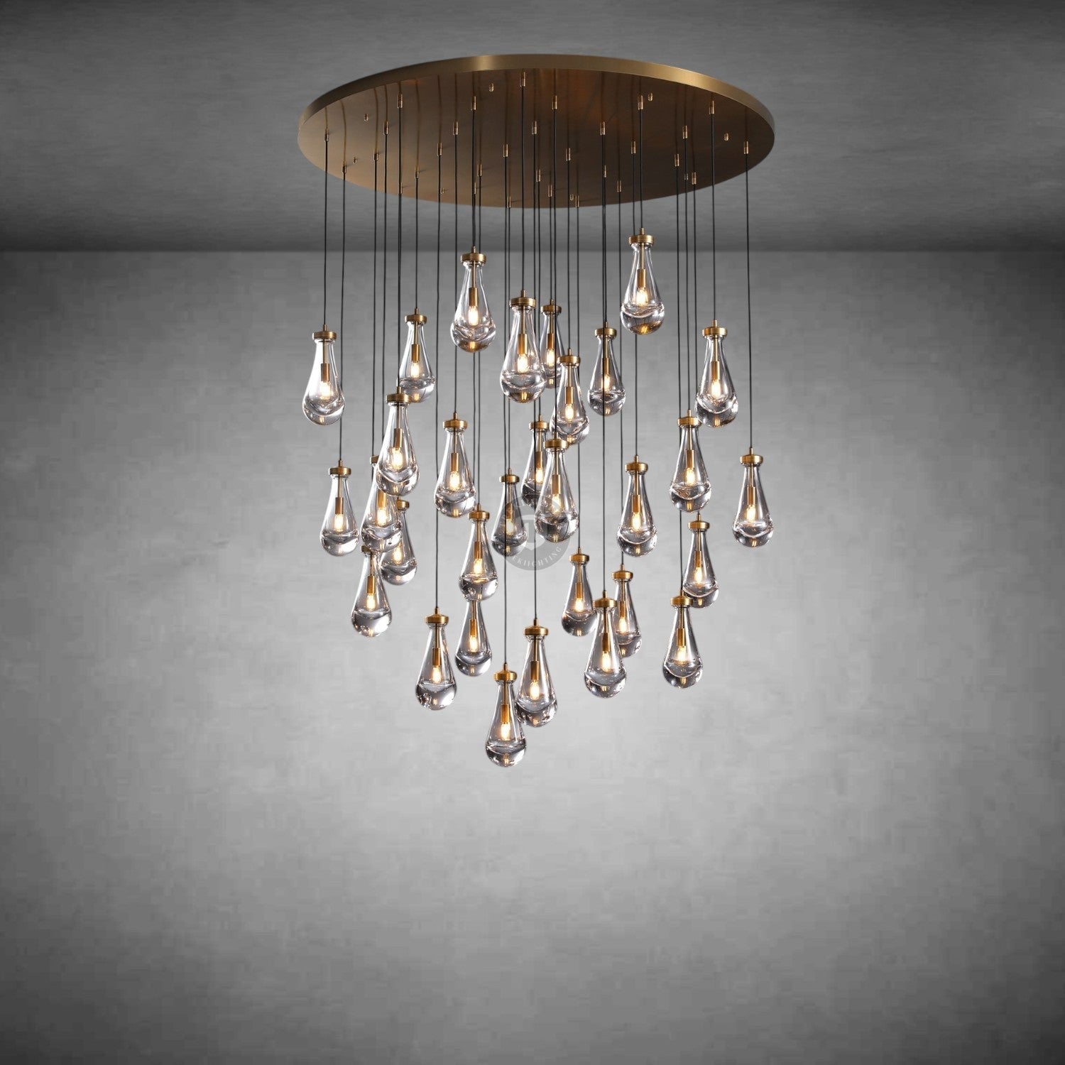 Raindrop Round Chandelier