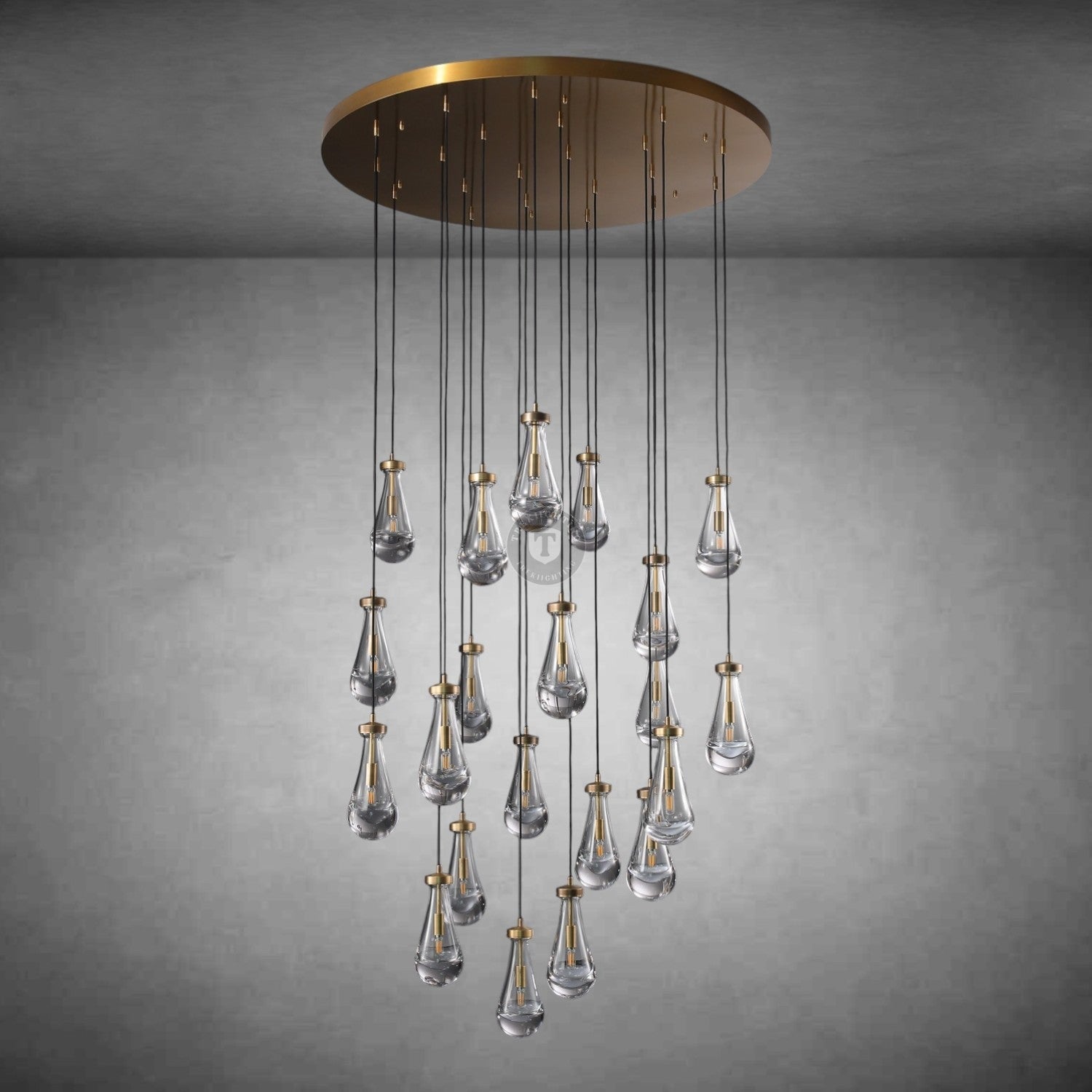 Raindrop Round Chandelier