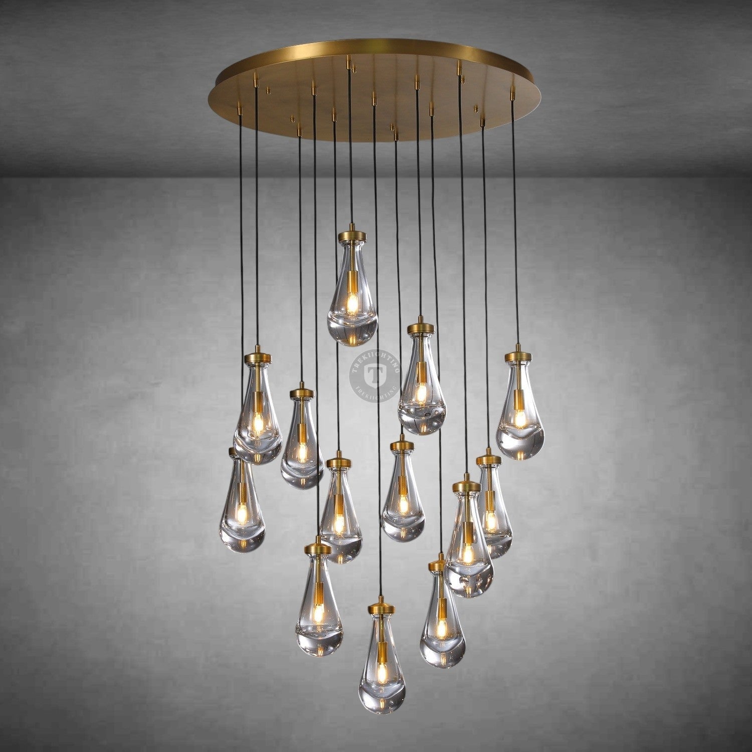 Raindrop Round Chandelier