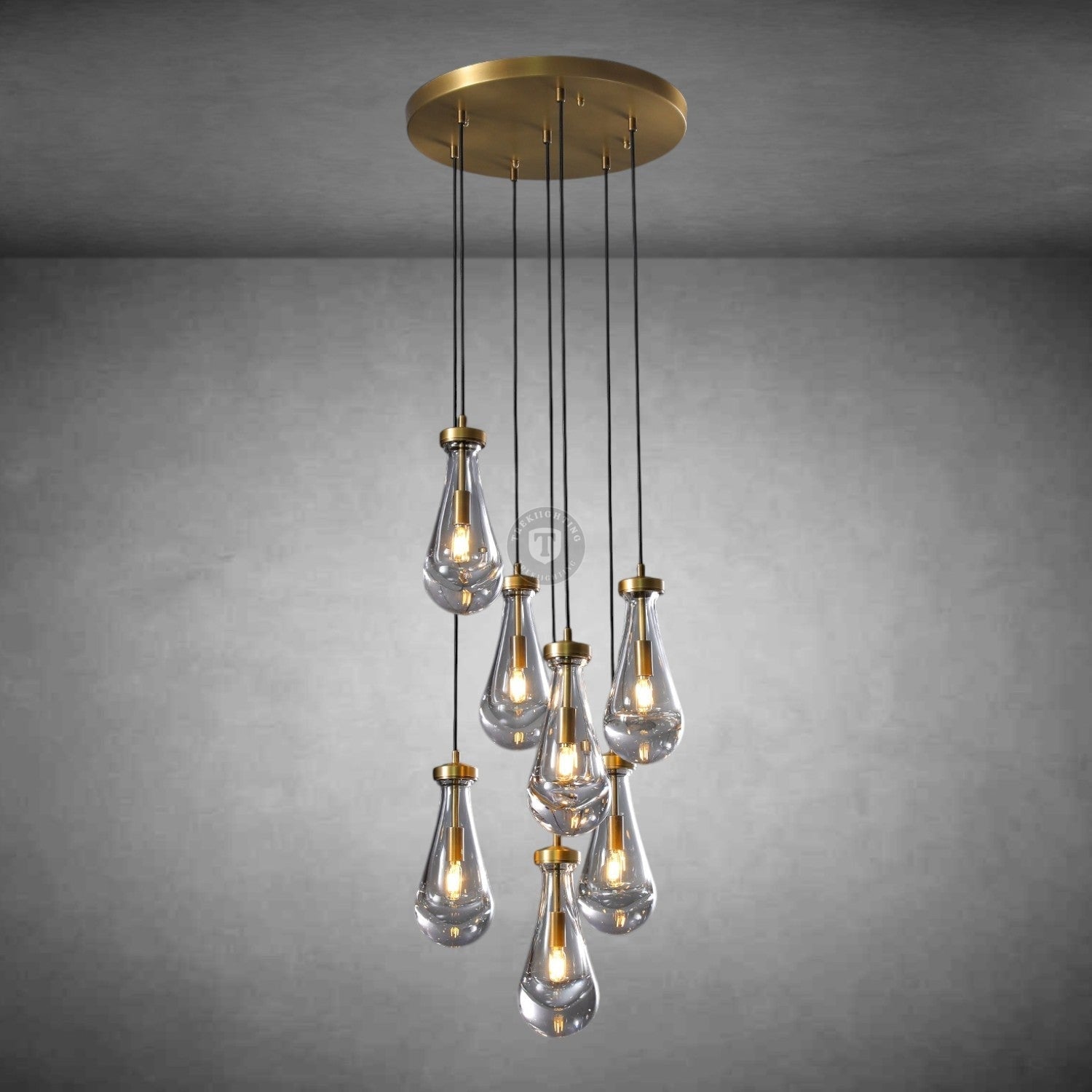 Raindrop Round Chandelier