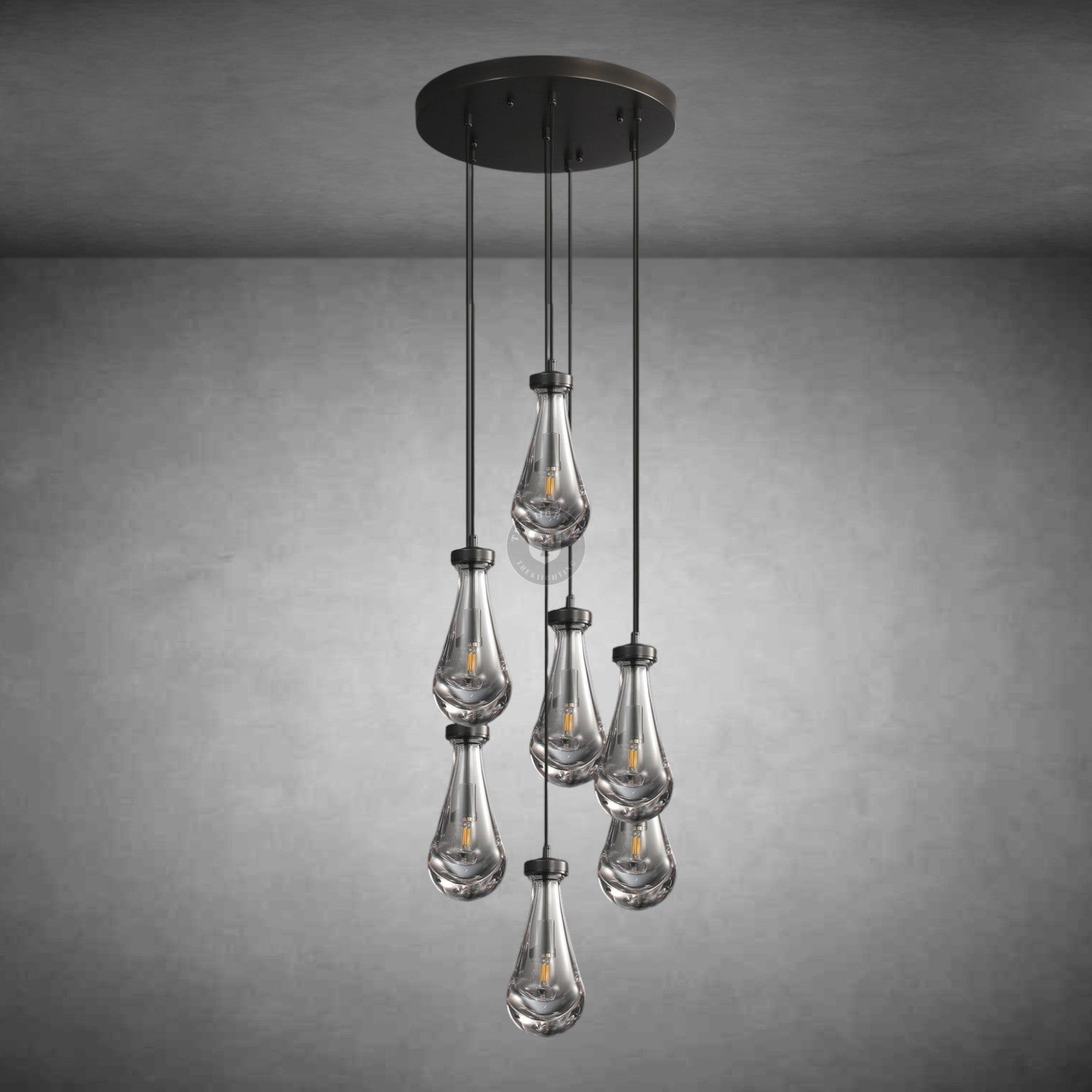 Raindrop Round Chandelier