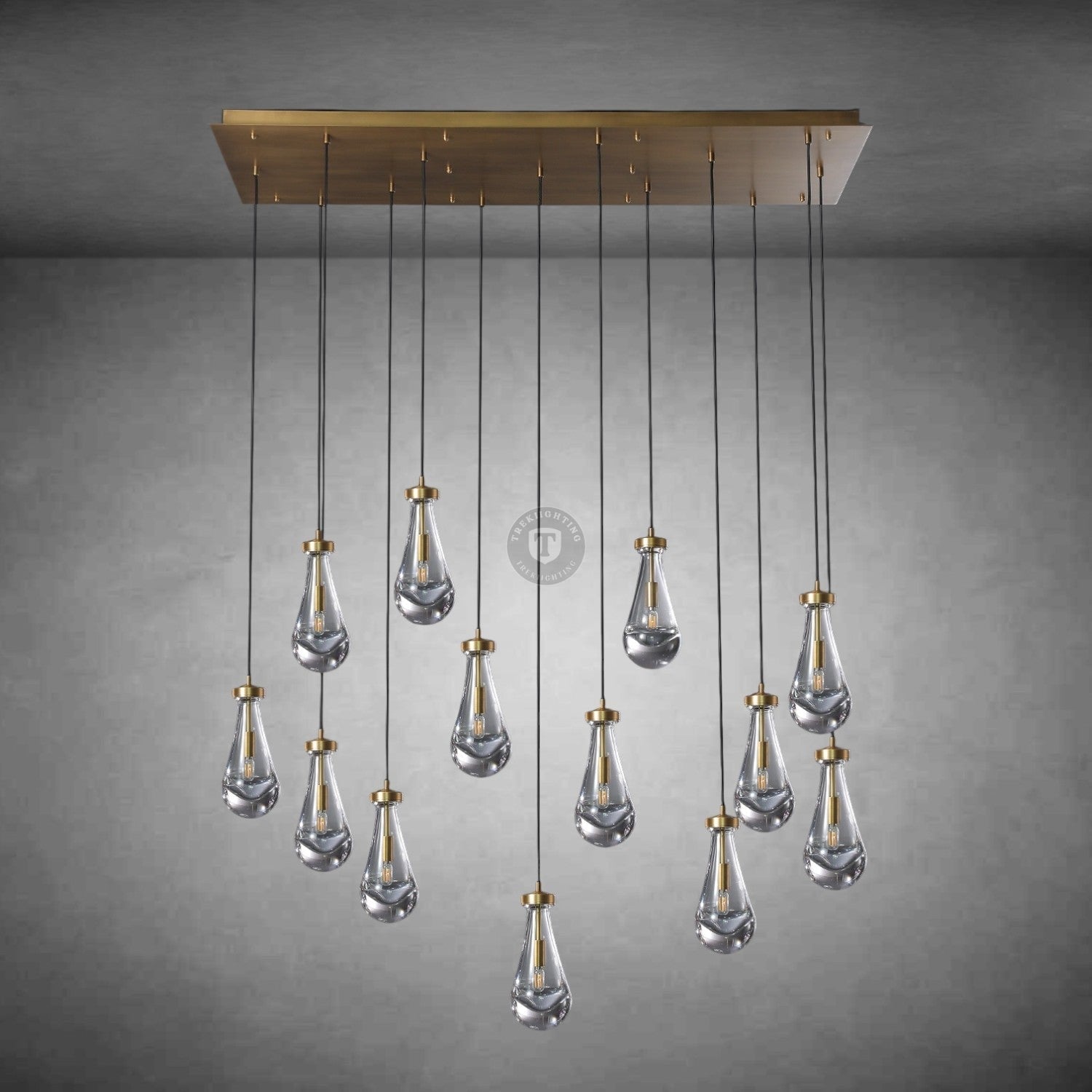 Raindrop Rectangular Chandelier