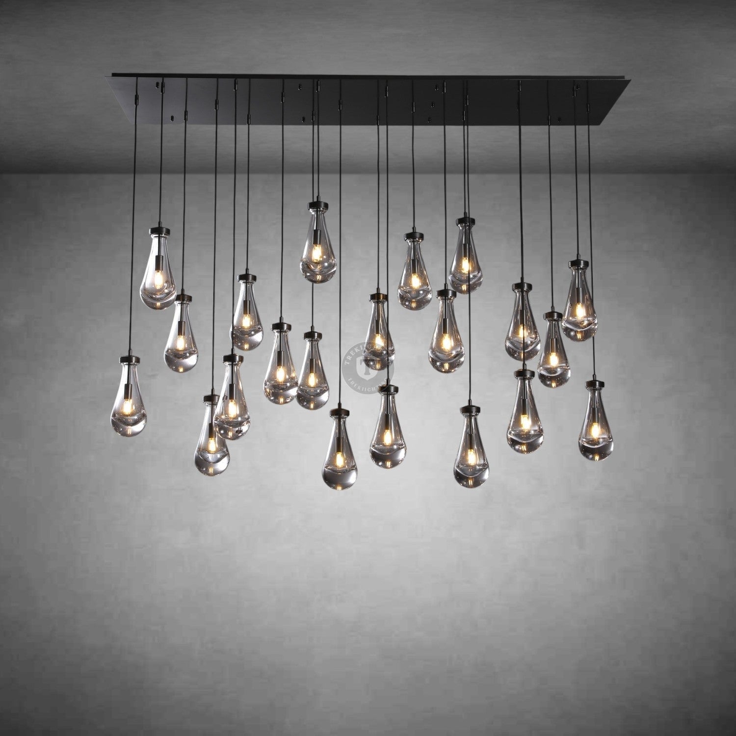 Raindrop Rectangular Chandelier