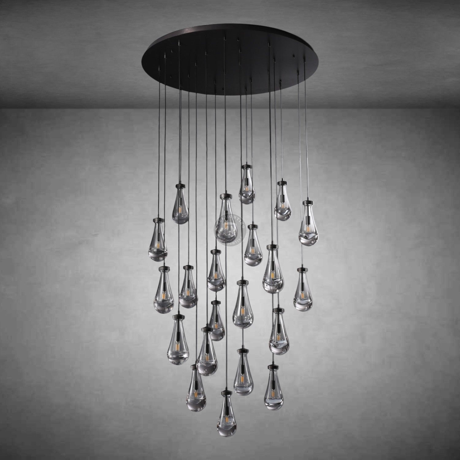 Raindrop Round Chandelier