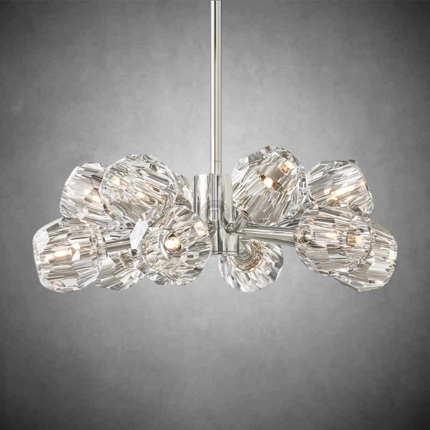Boulo De Cristal Glass Round Chandelier