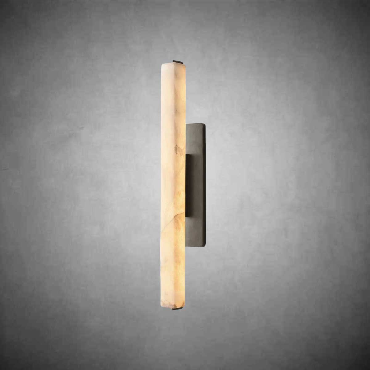 Audubom Alabaster Single Sconce