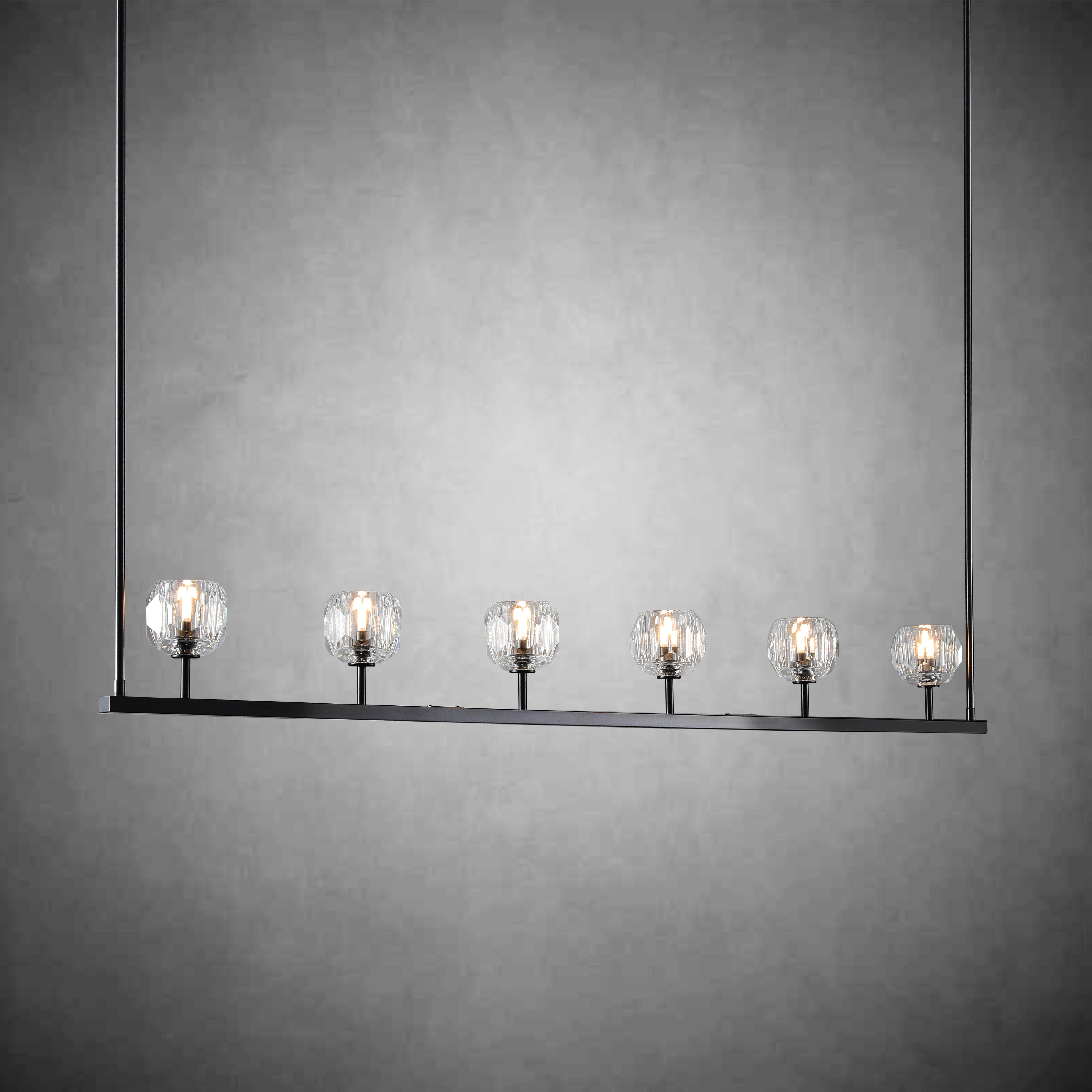 Boulo De Glass Linear Chandelier