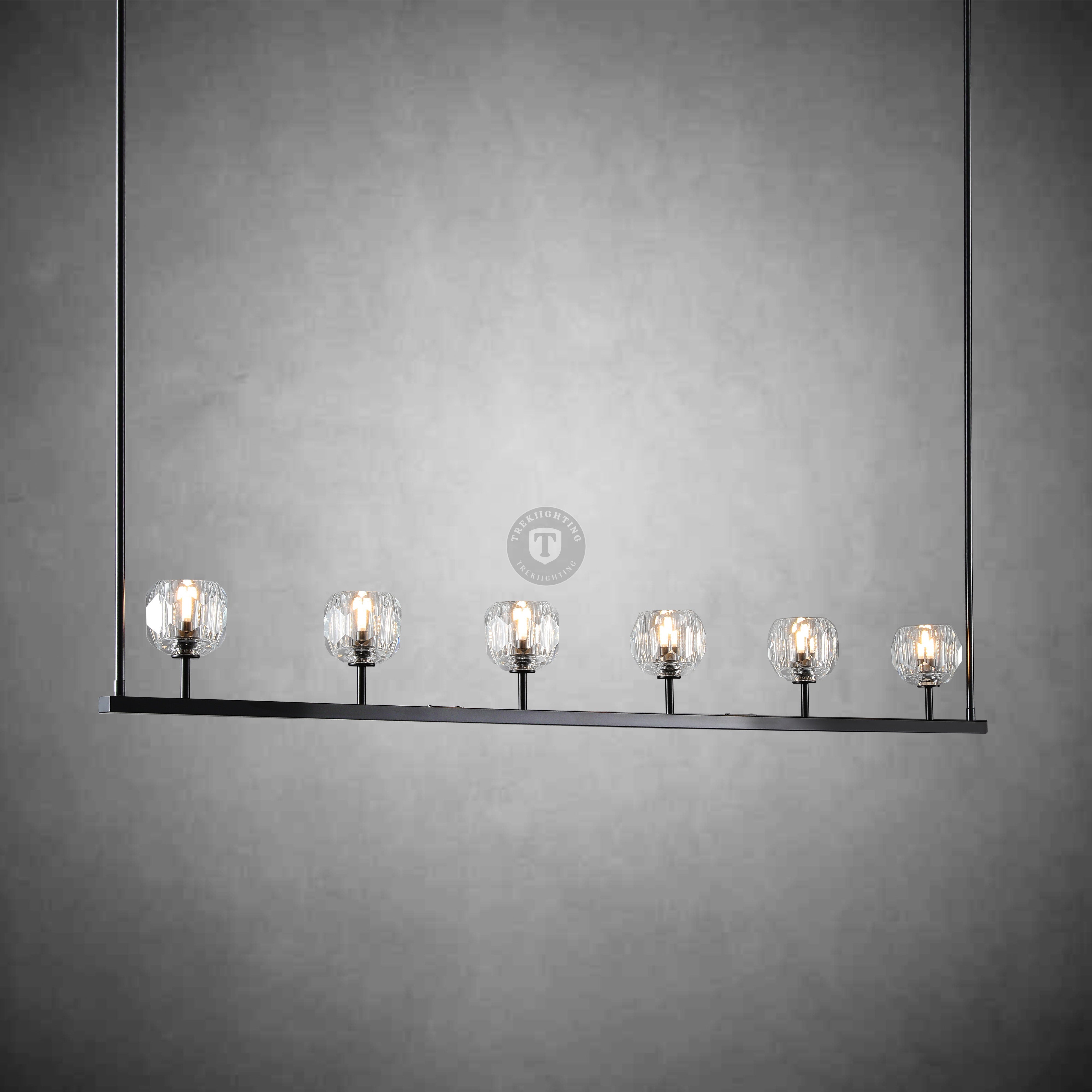 Boulo De Glass Linear Chandelier
