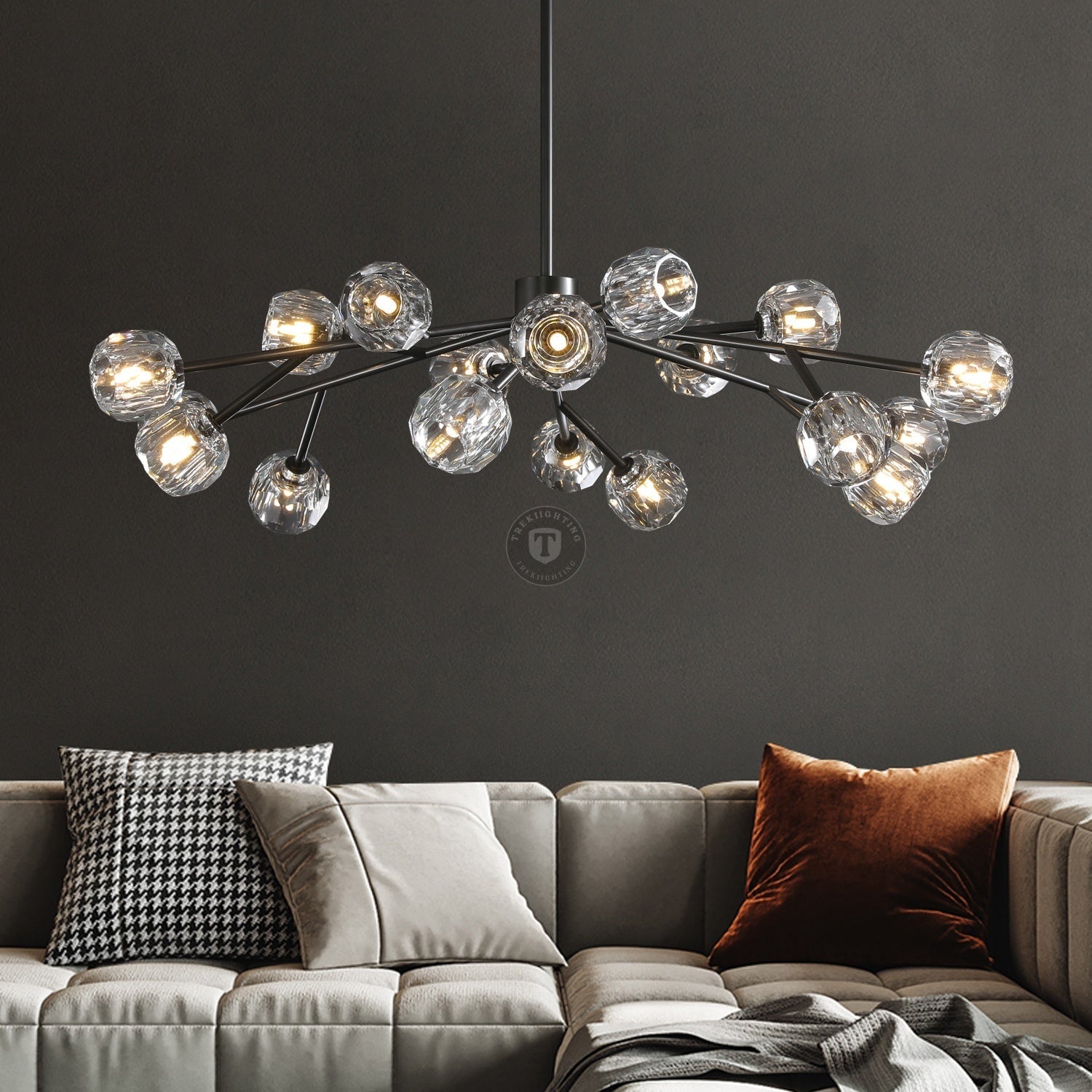 Boulo De Cristal Glass Round Chandelier
