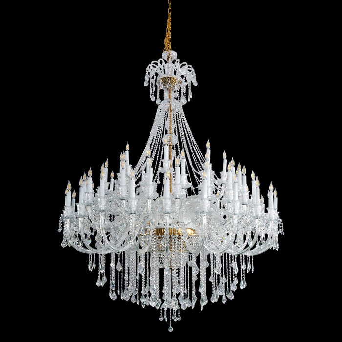 Extra Large Classic Traditional Crystal Chandelier 60/72/90 Lights for Hotel, Showroom, Foyer , Wedding Hall,Coffee Shop