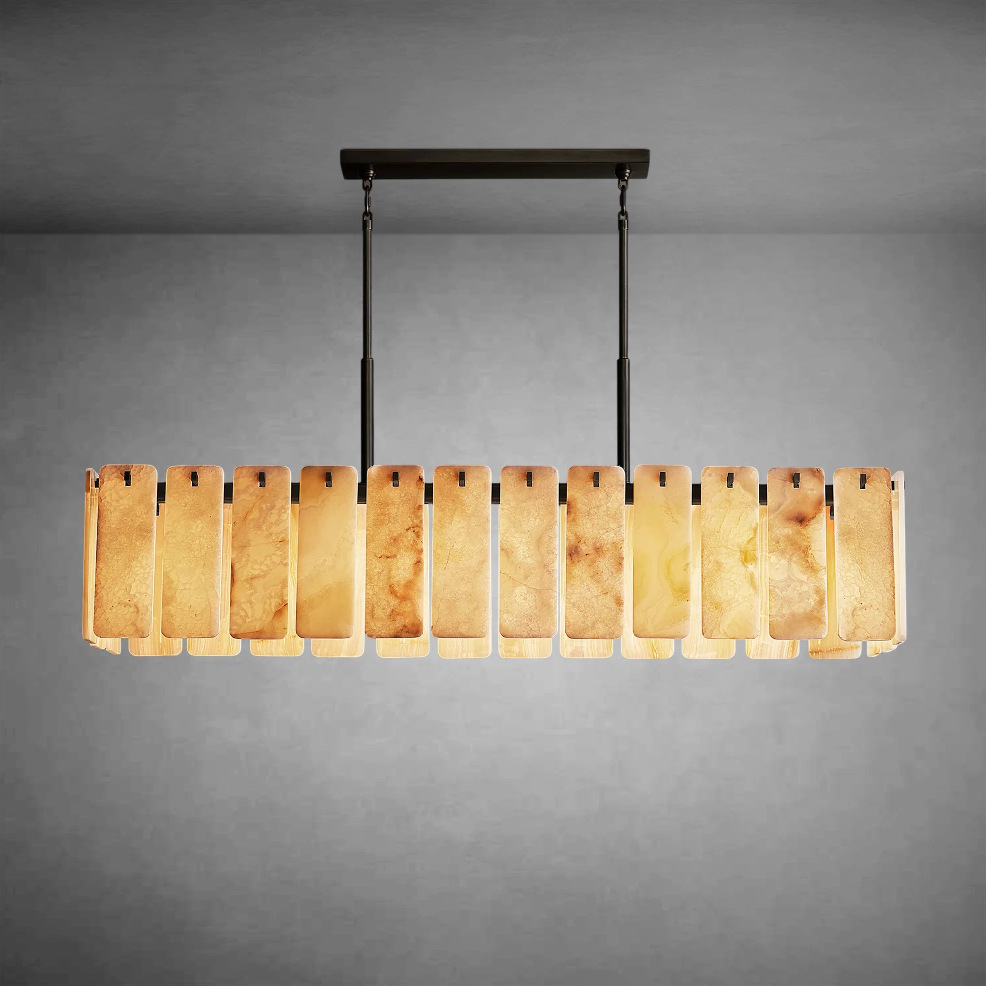 Calamette Onyx Rectangular Chandelier