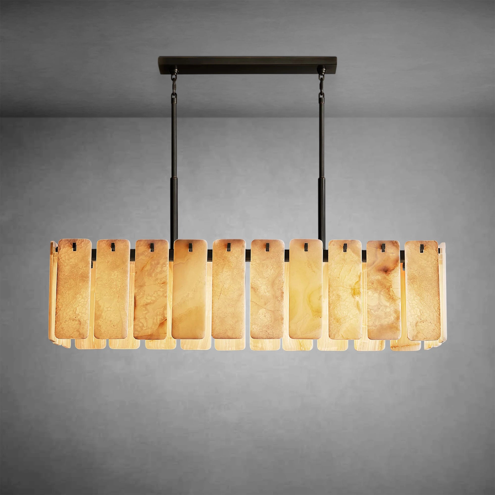Calamette Onyx Rectangular Chandelier