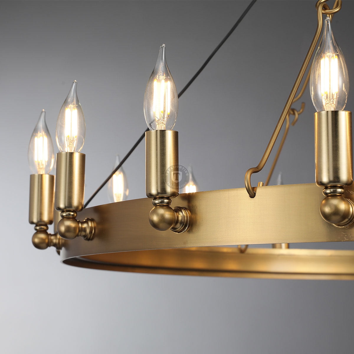 Dania Vintage Candelabra Round Chandelier