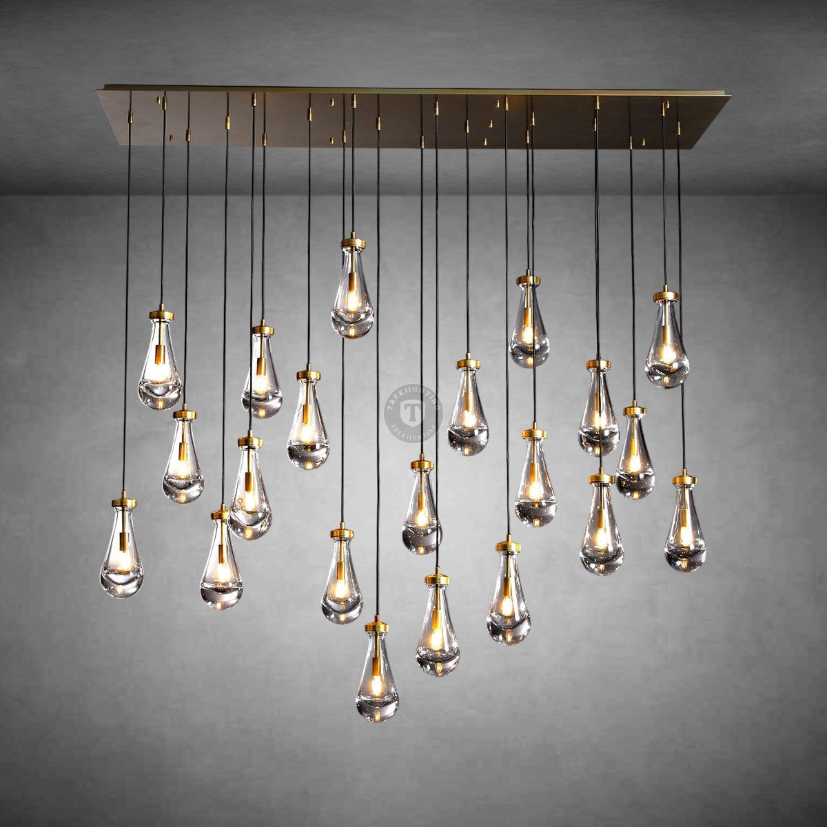 Raindrop Rectangular Chandelier