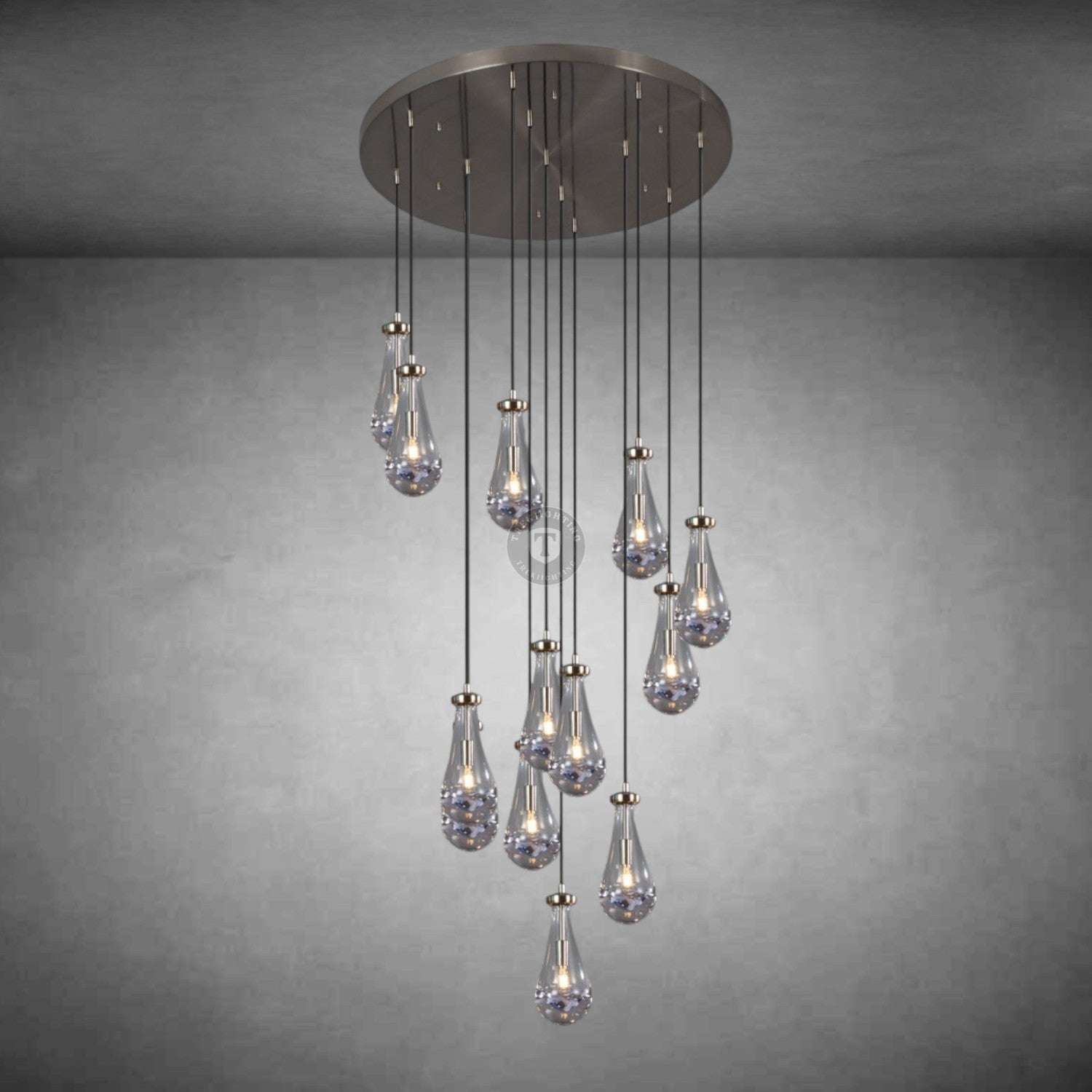 Raindrop Round Chandelier