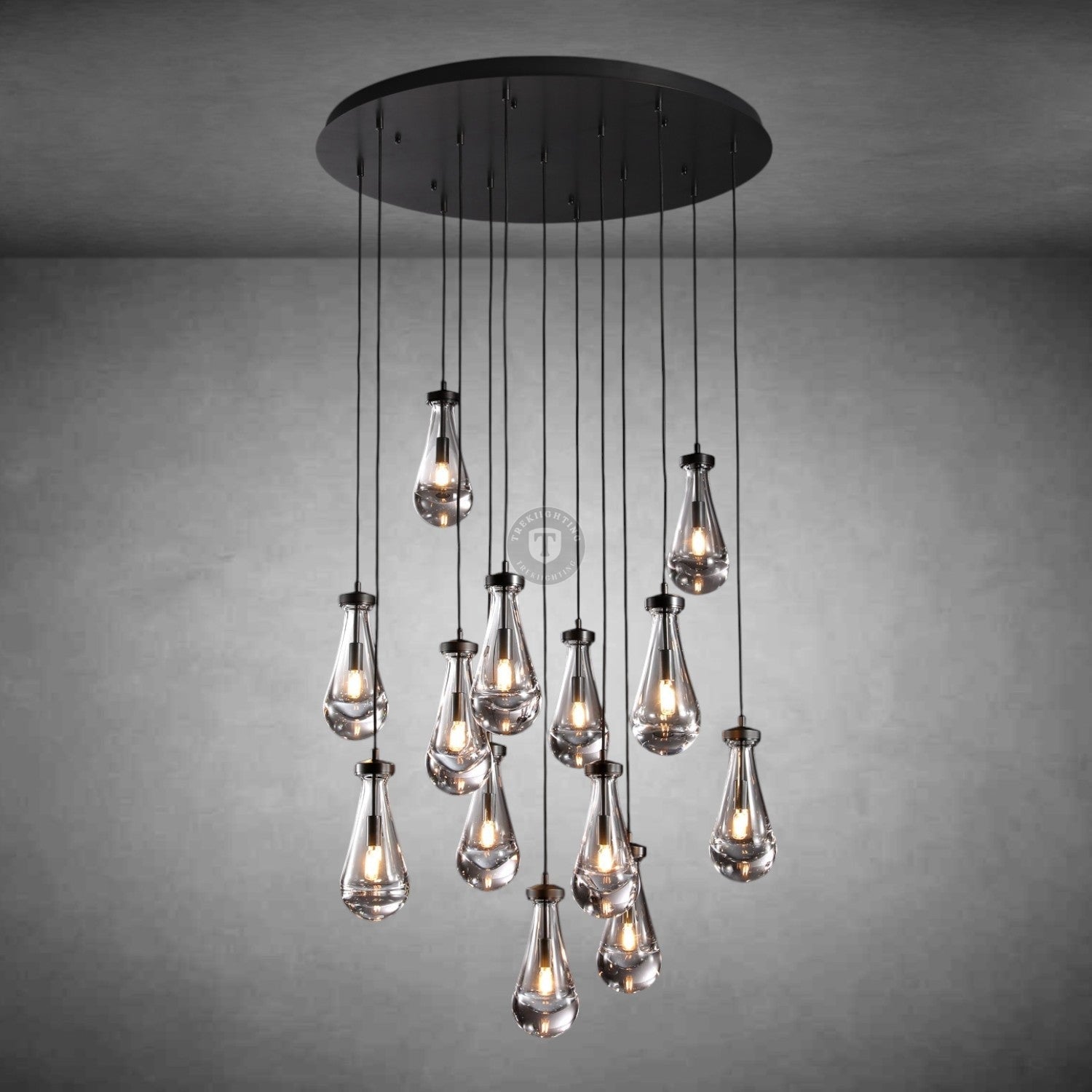 Raindrop Round Chandelier