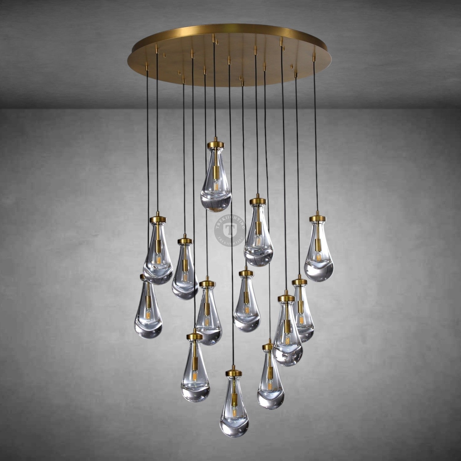 Raindrop Round Chandelier