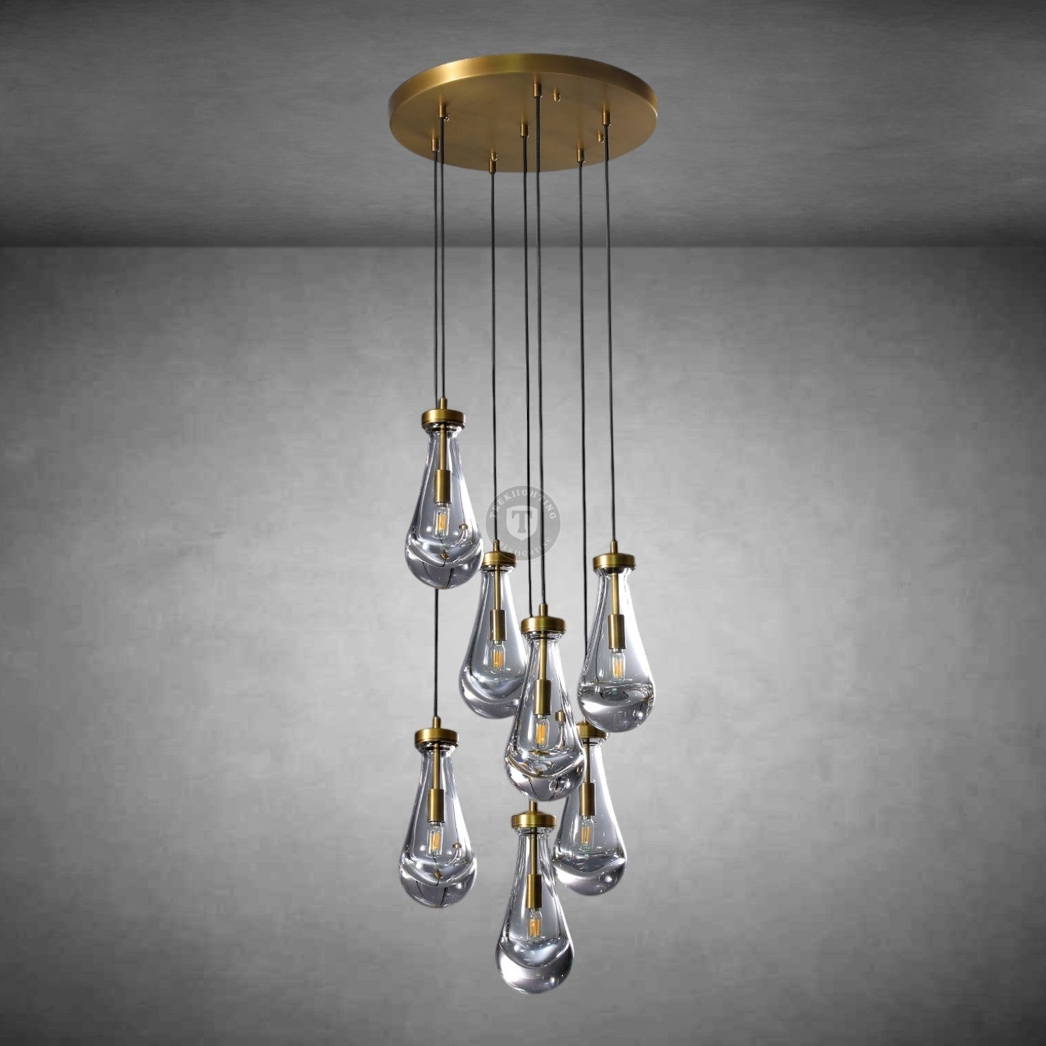 Raindrop Round Chandelier