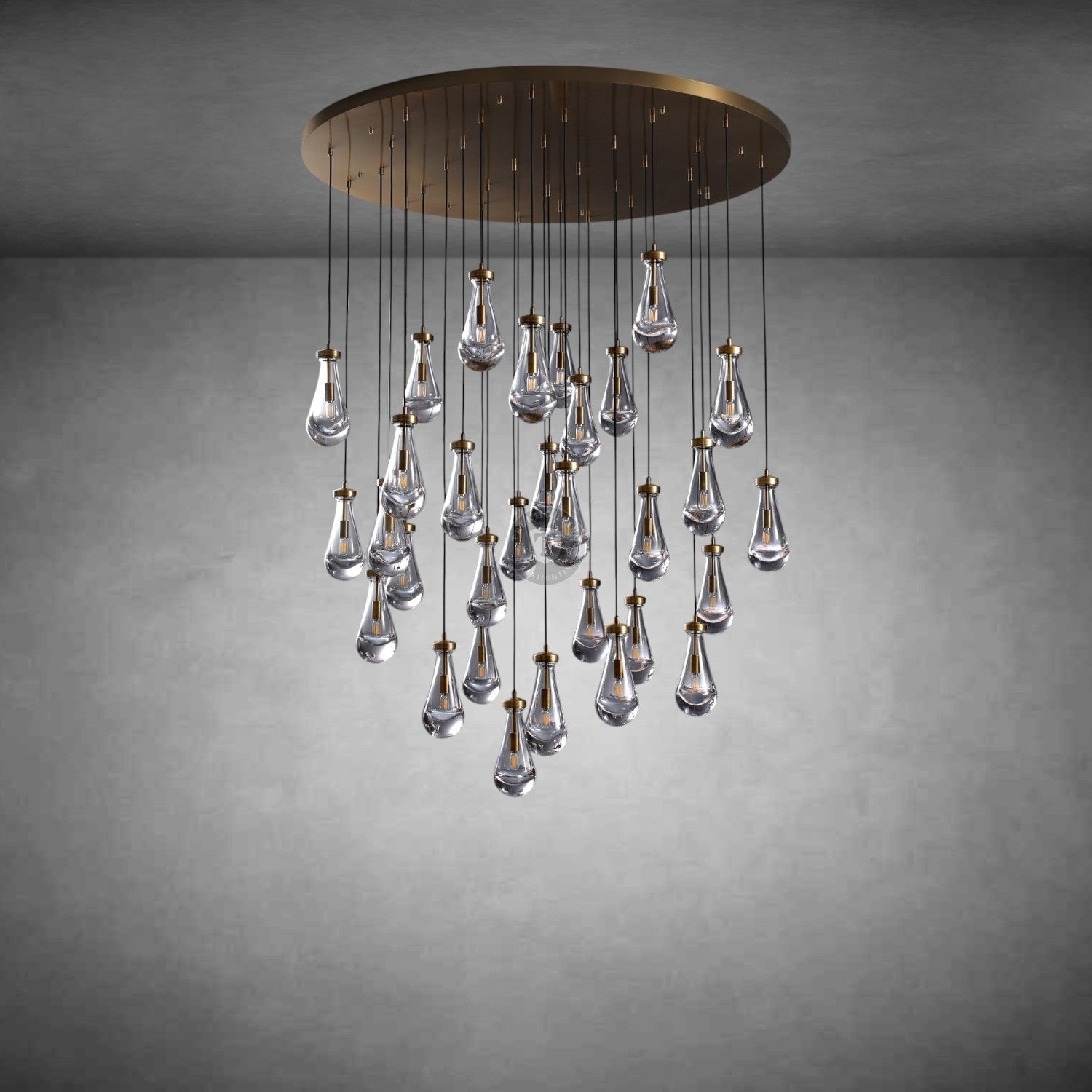Raindrop Round Chandelier