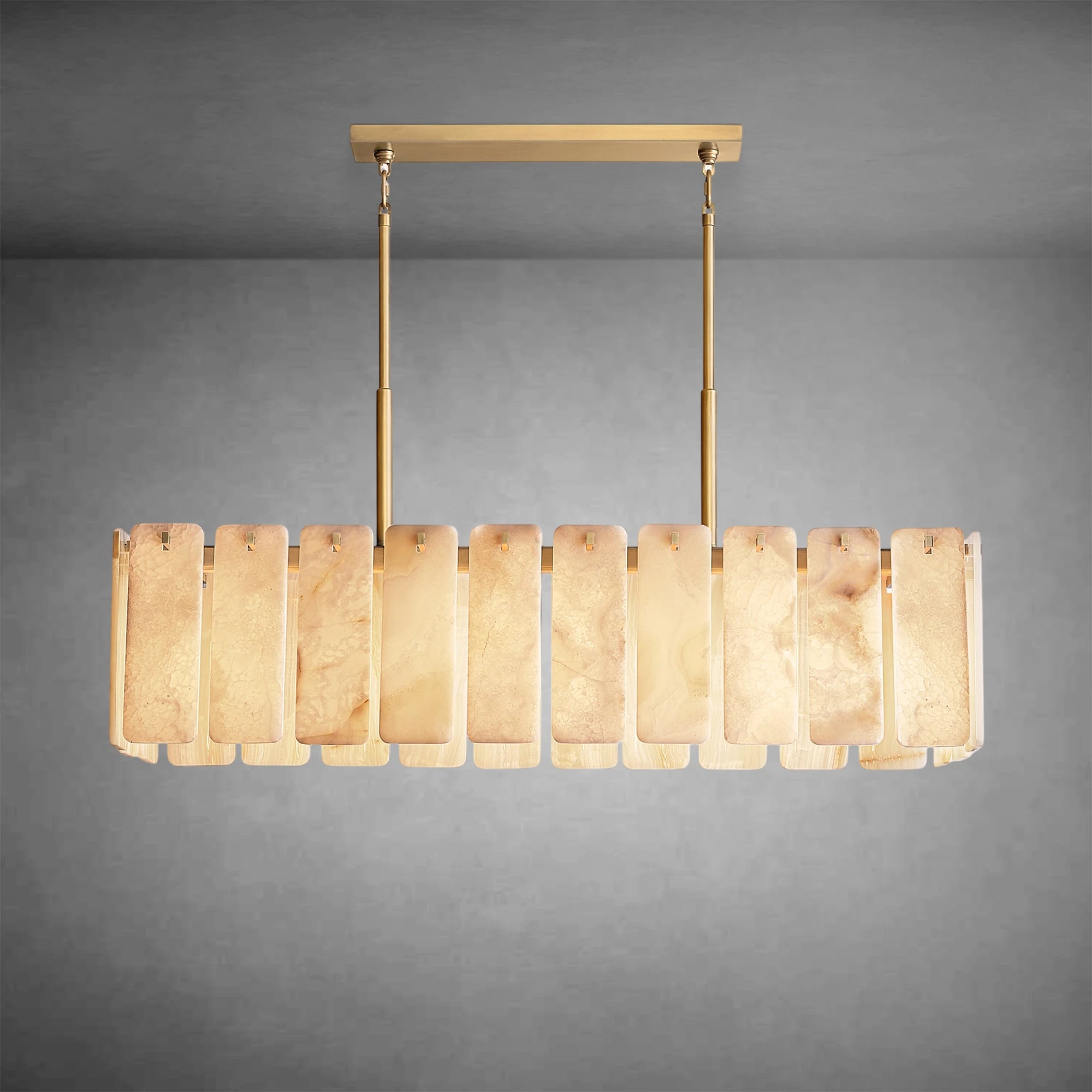 Calamette Onyx Rectangular Chandelier
